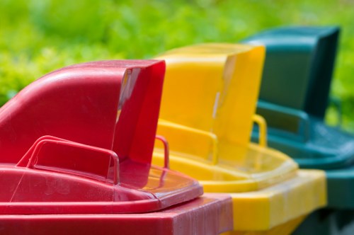 Environmentally friendly waste management practices with skips