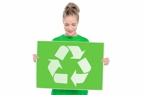 Professional waste clearance service handling construction debris